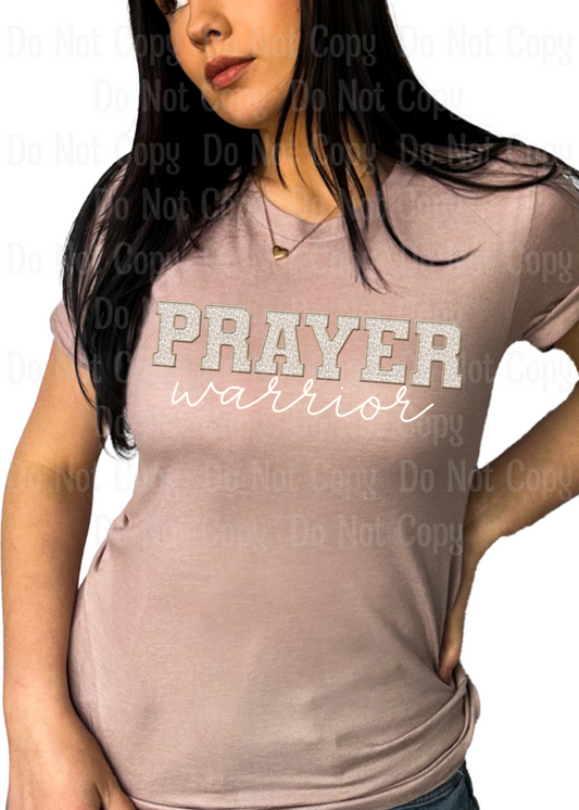 Prayer Warrior Leopard White Dtf Transfers