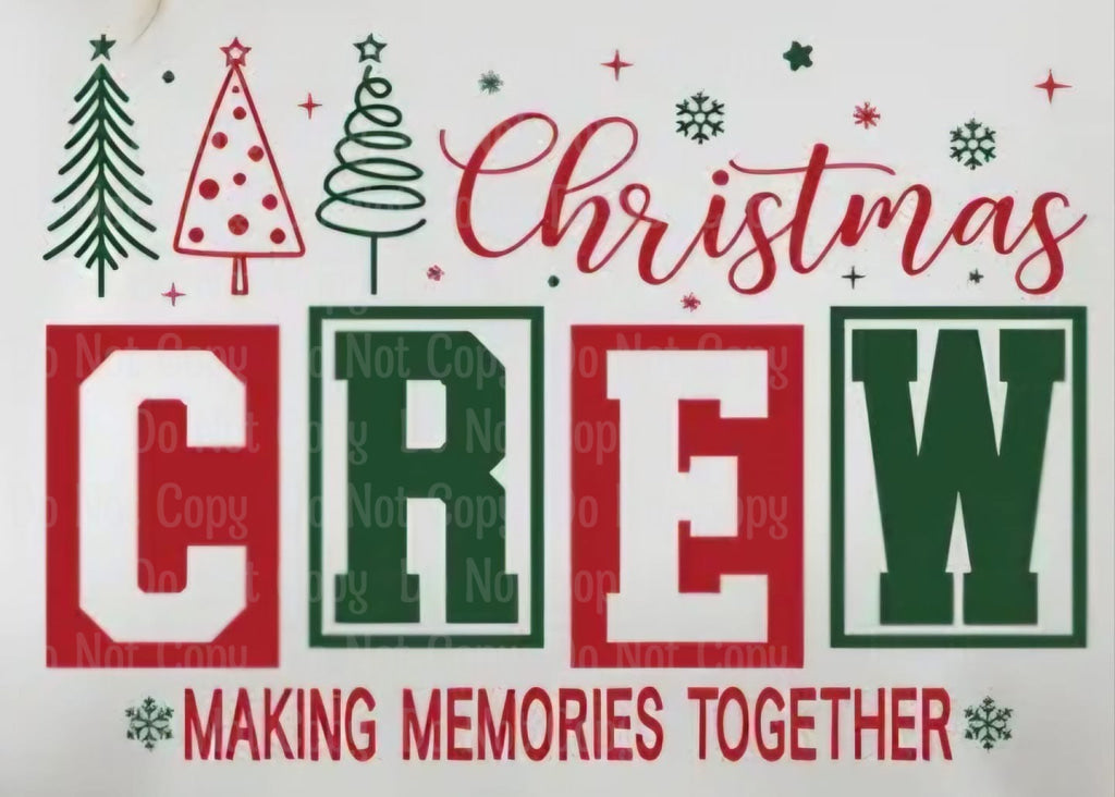 Christmas Crew Dtf Transfers
