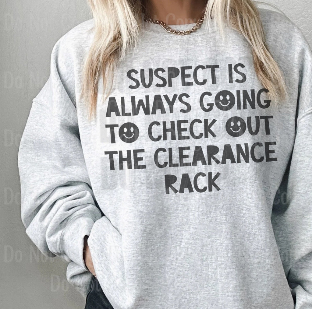 Suspect Clearance Rack Dtf Transfers