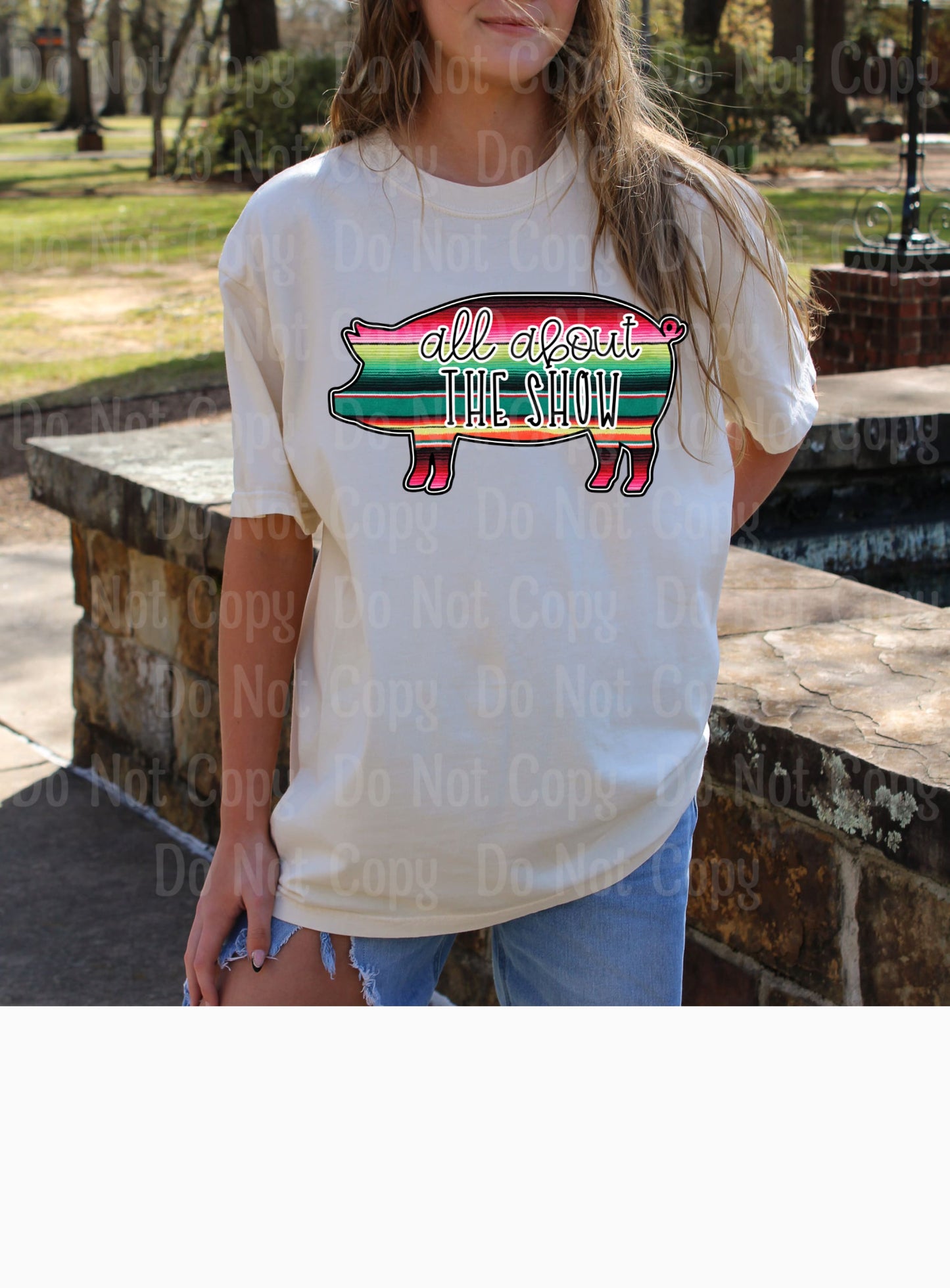 ALL ABOUT THE SHOW PIG--- SHOW DTF Transfers