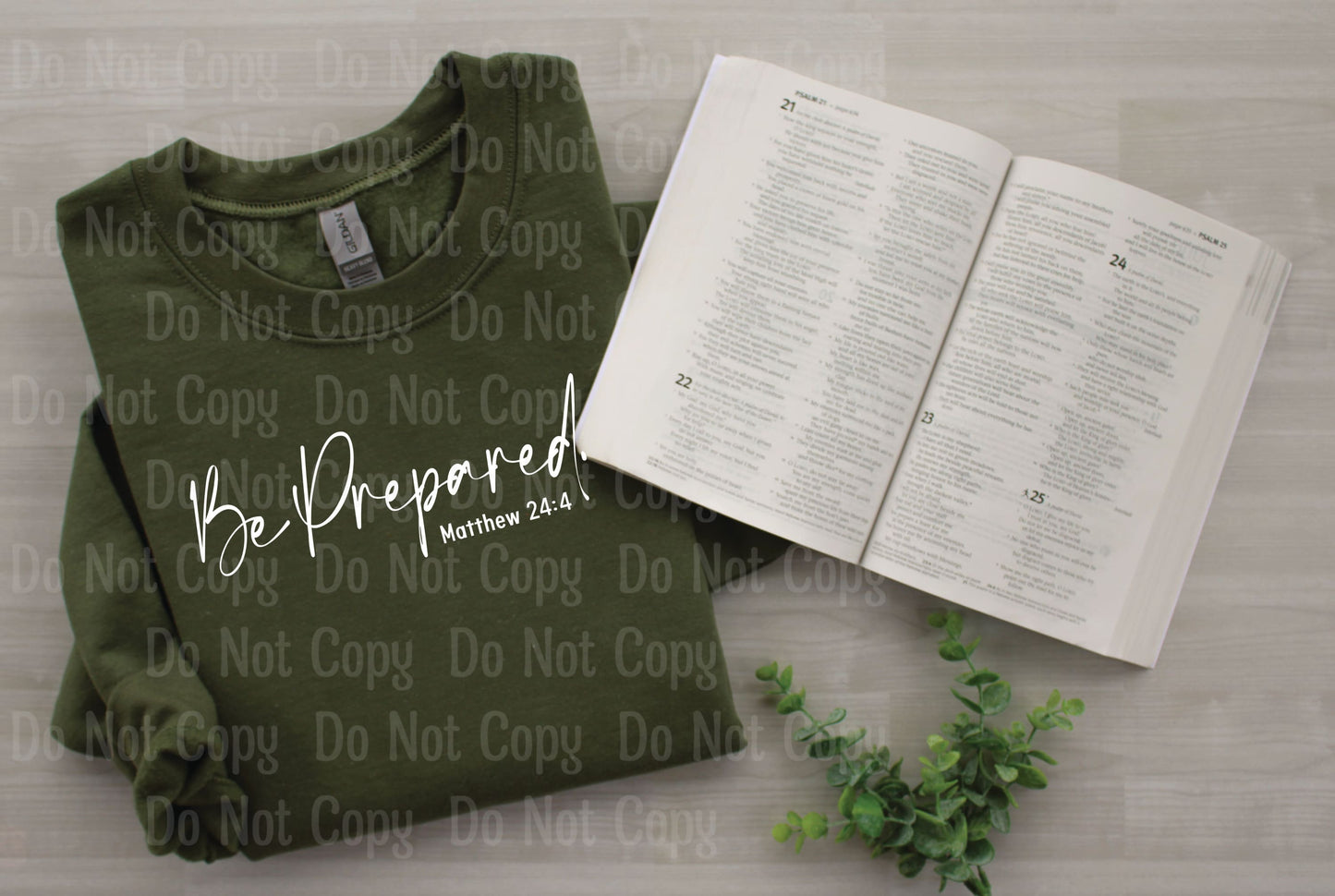 Be prepared Matthew 24:4 DTF Transfers