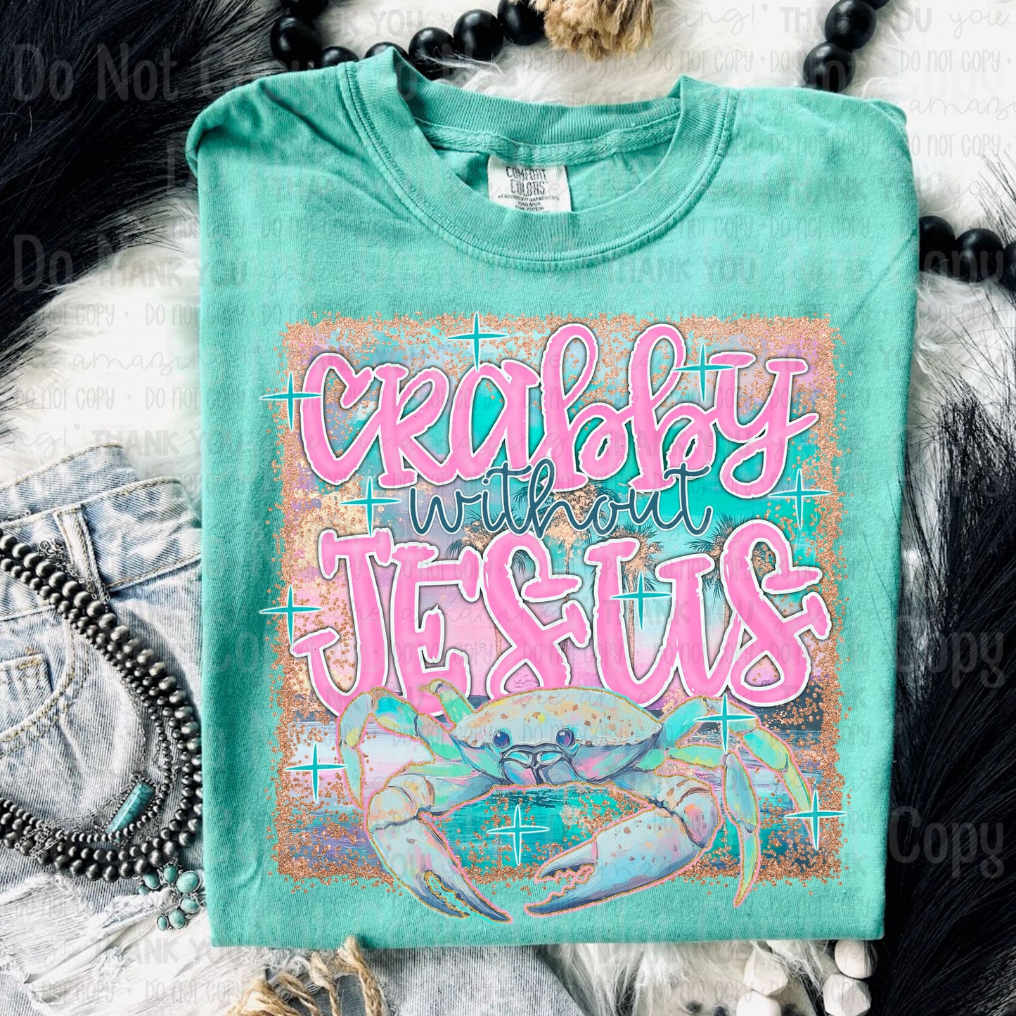 CRABBY WITHOUT JESUS DTF Transfers