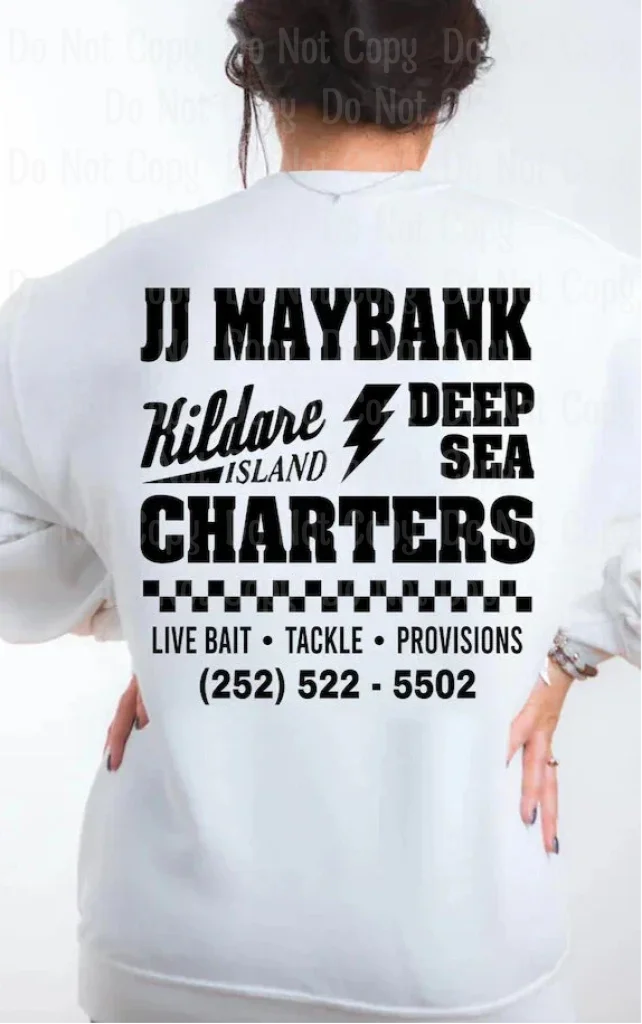 Jj Maybanks (Back Print) Dtf Transfers