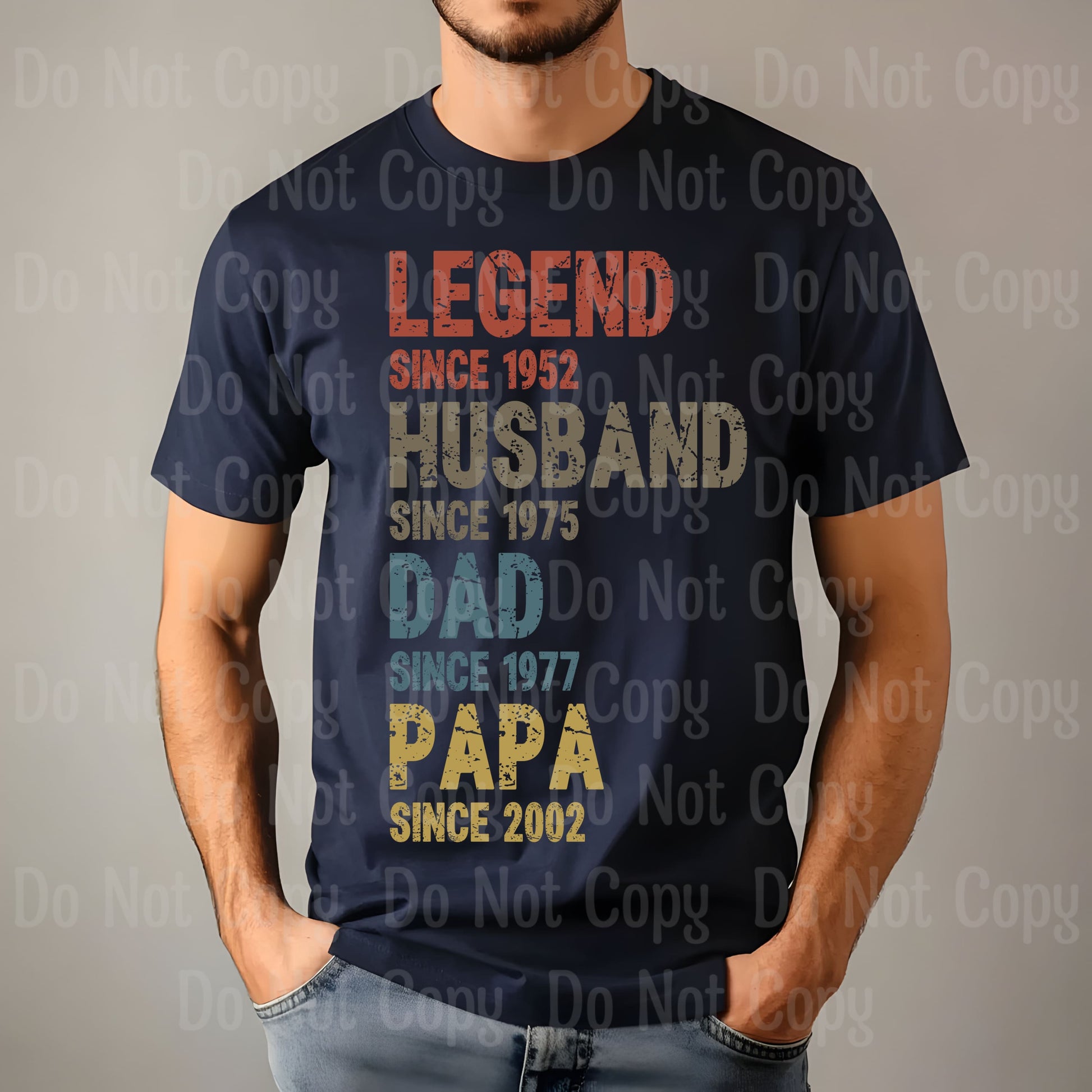 LEGEND HUSBAND DAD PAPA - customizable DTF Transfers