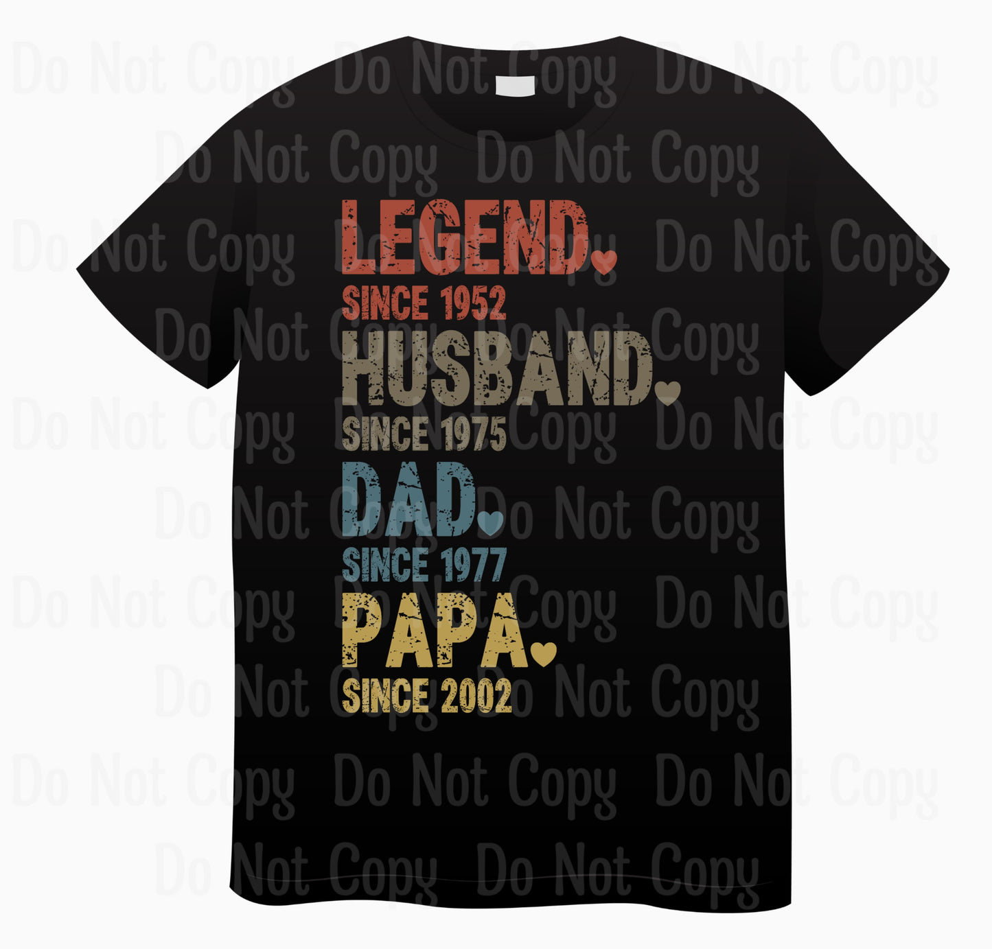 Legend Husband Dad Papa - Customizable Dtf Transfers