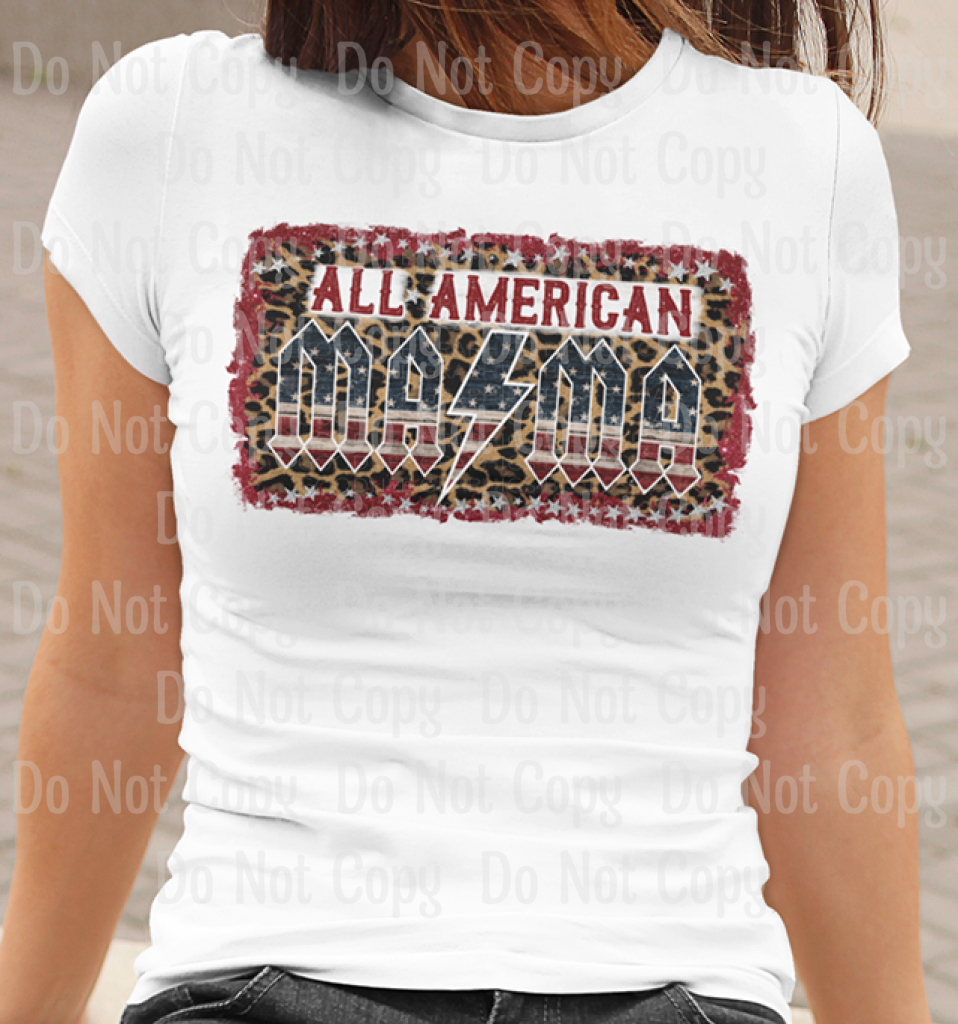 All American Mama - Sublimation Transfer Transfers
