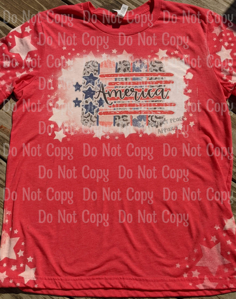 America - Stars And Stripes Flag Sublimation Print Transfers