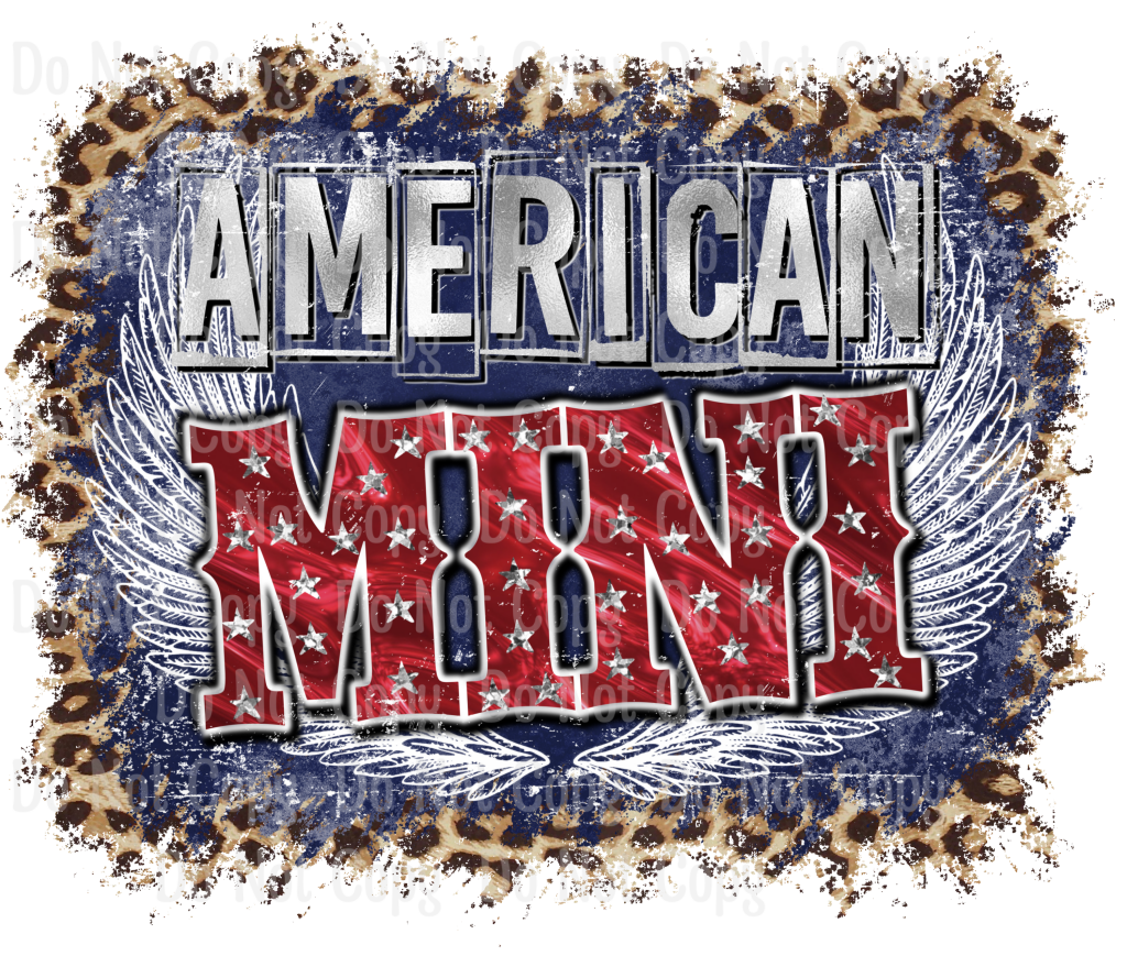 American Mini - Sublimation Transfer Transfers