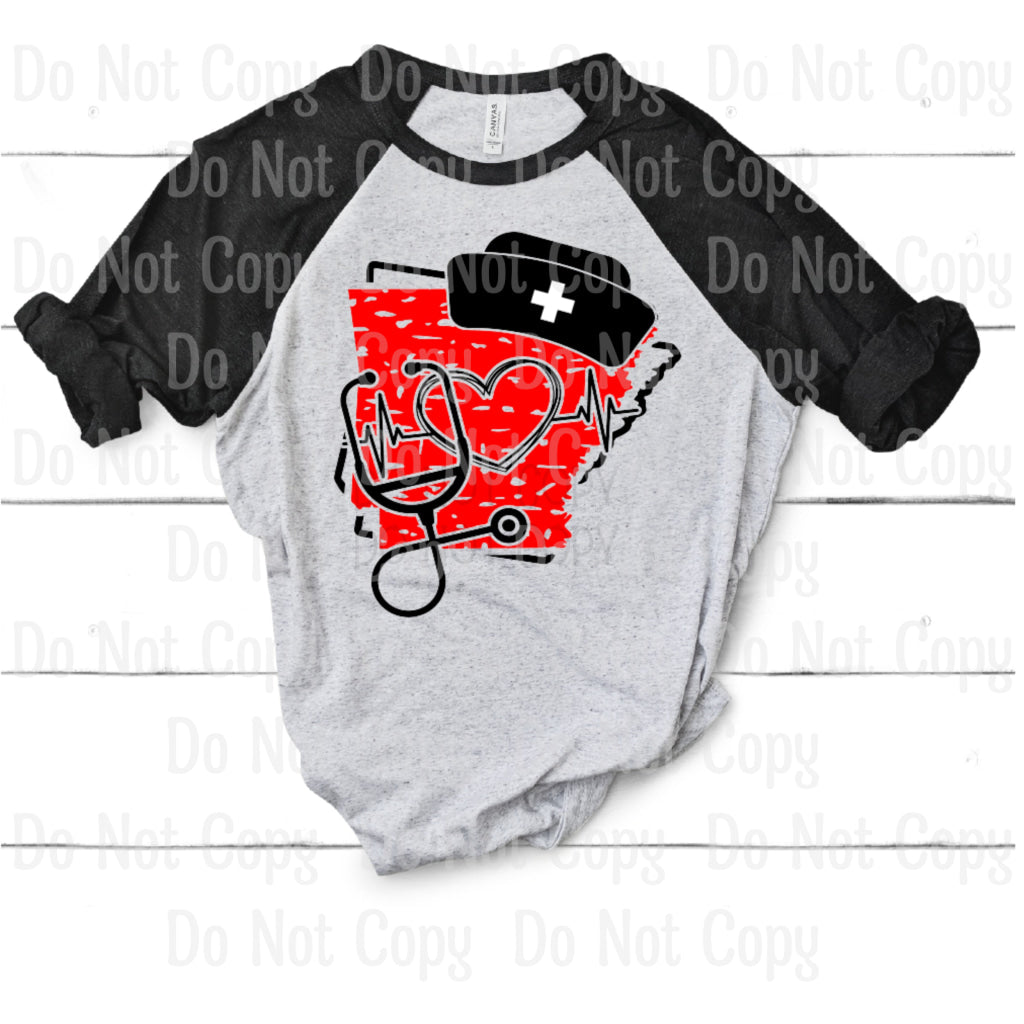 Arkansas Nurse - Sublimation Print Transfers