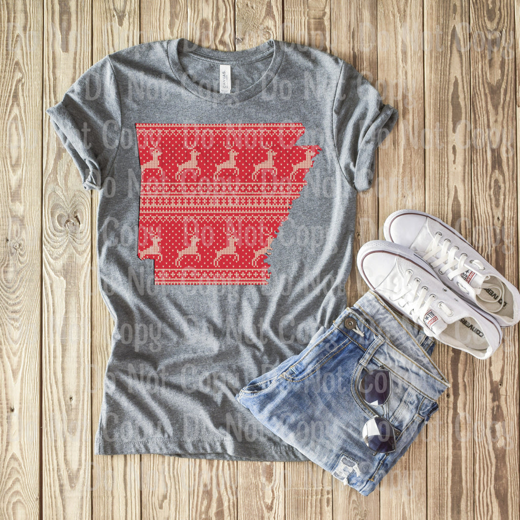 Arkansas Reindeer - Sublimation Print Transfers