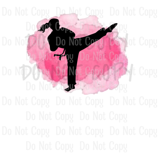 Karate Girl - Sublimation Print Transfers