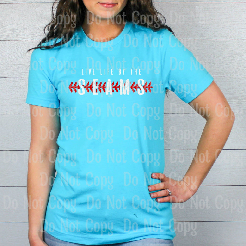 Live Life By The Seams *screen Print Transfer Screen Transfers