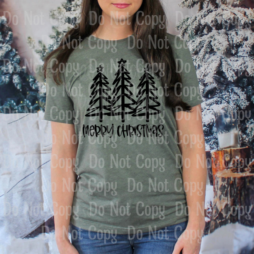 Merry Christmas Trees - Sublimation Print Transfers