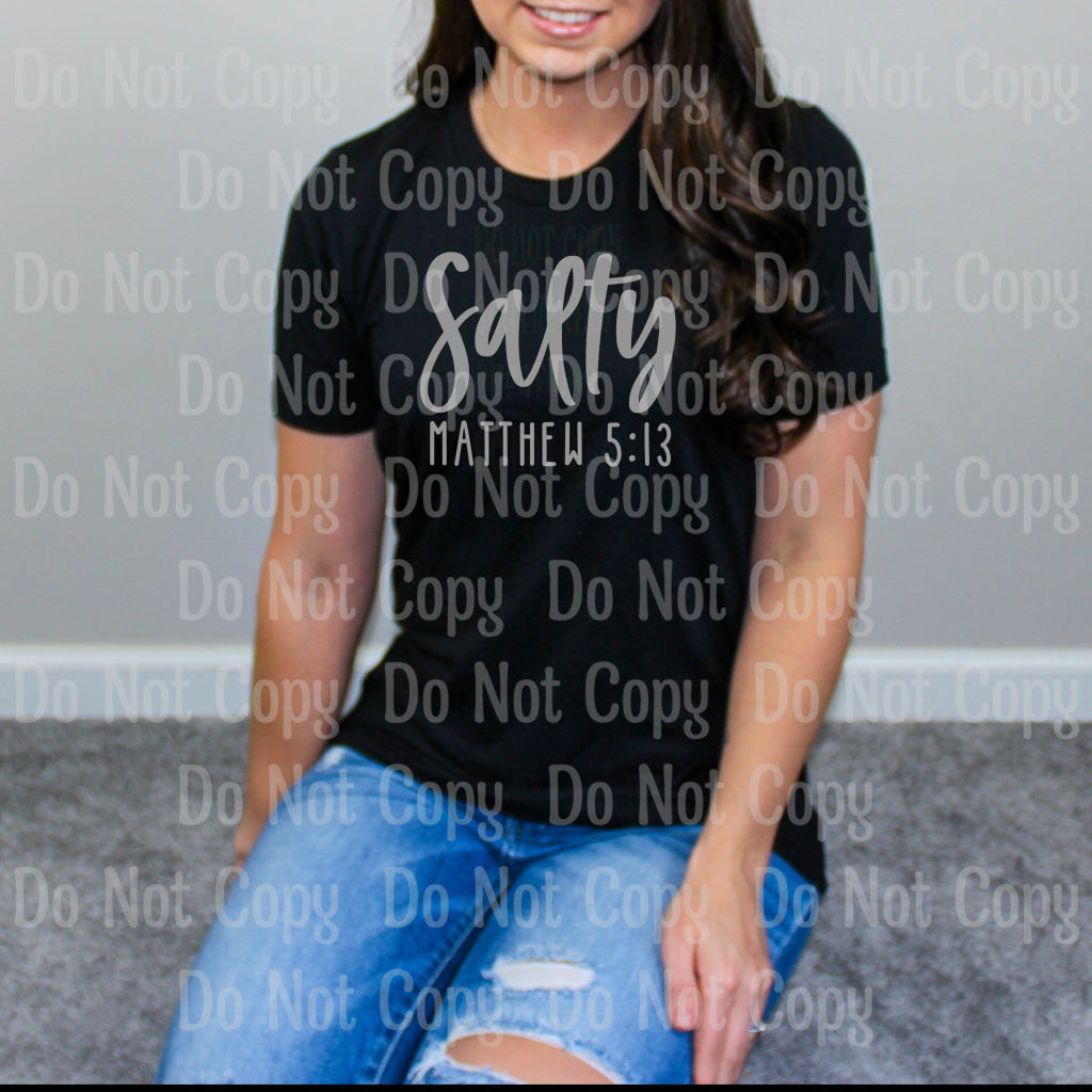 Salty Matthew 5:13 - Screen Print Transfer Transfers