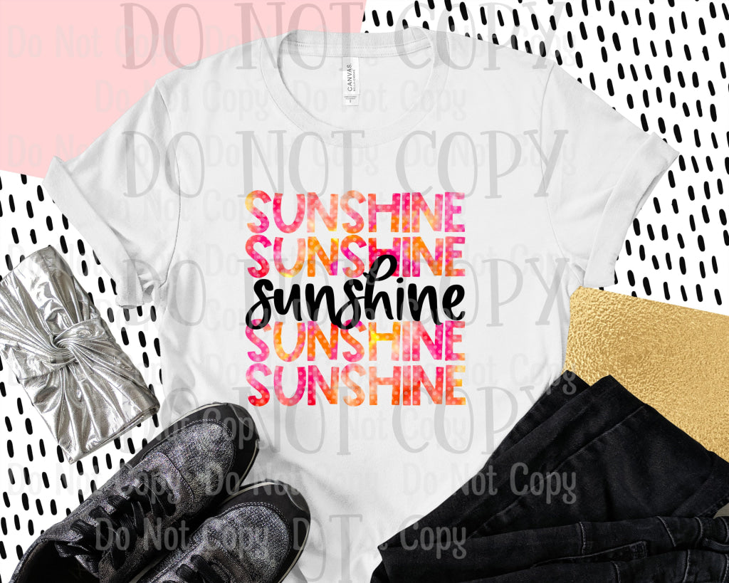 Sunshine - Sublimation Print Transfers