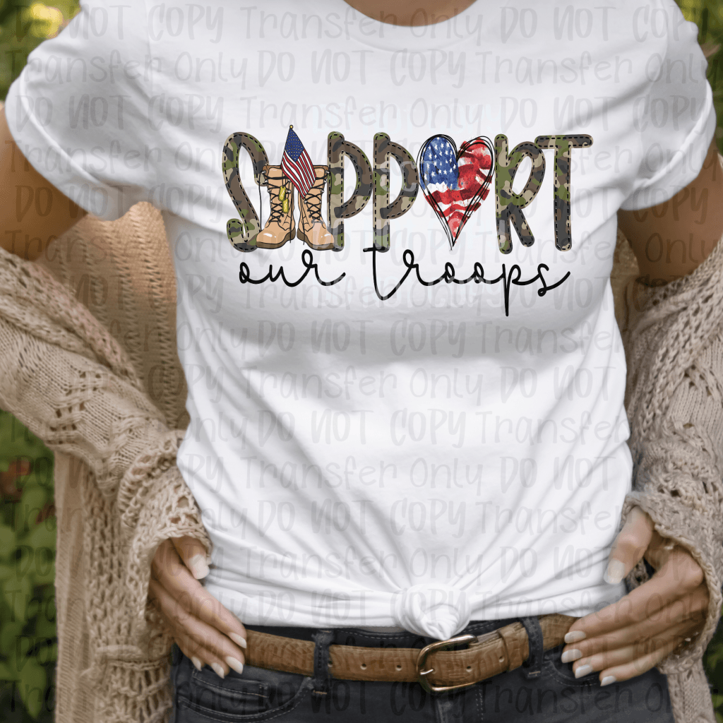 Support Our Troops - Sublimation Print Transfers