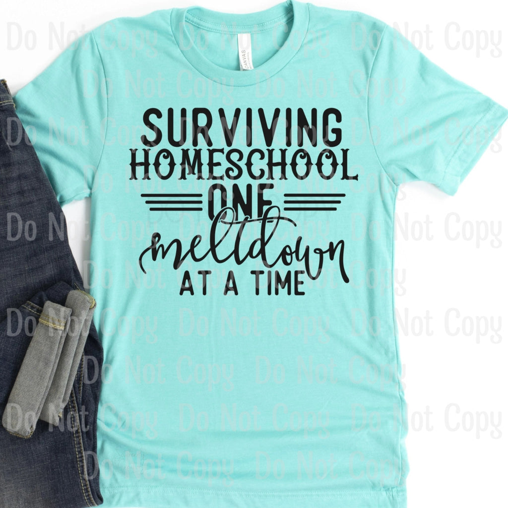 Surviving Homeschool - Screen Print Transfers