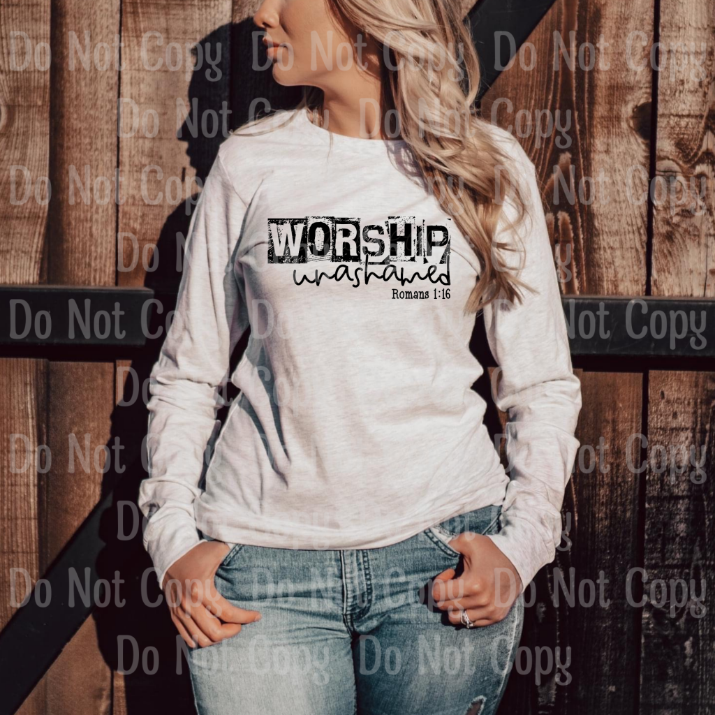 Worship Unashamed - Screen Print Transfers