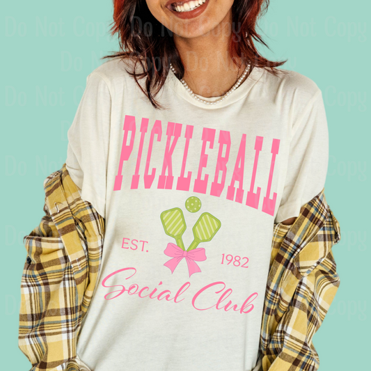 Pickleball Social Club Dtf Transfers