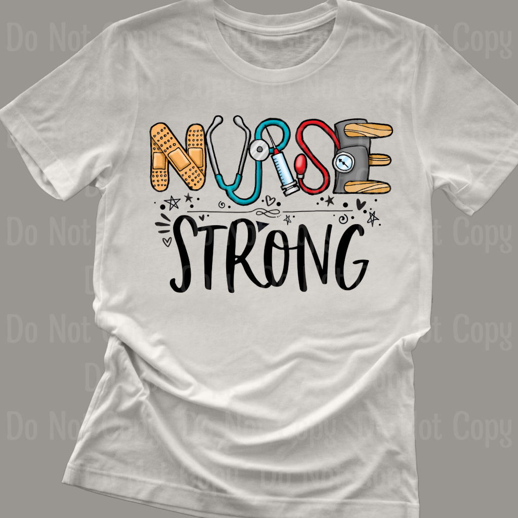 Nurse Strong Dtf Transfers