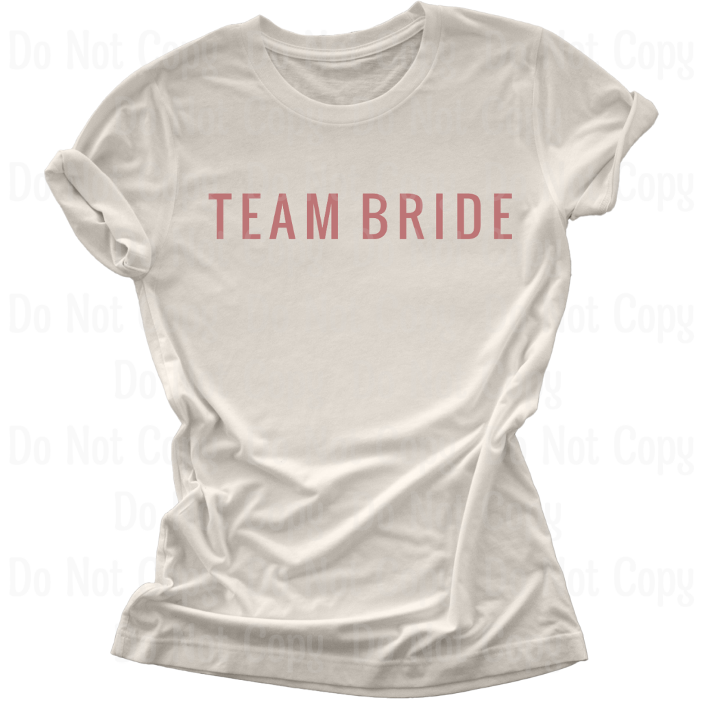 Team Bride Dtf Transfers