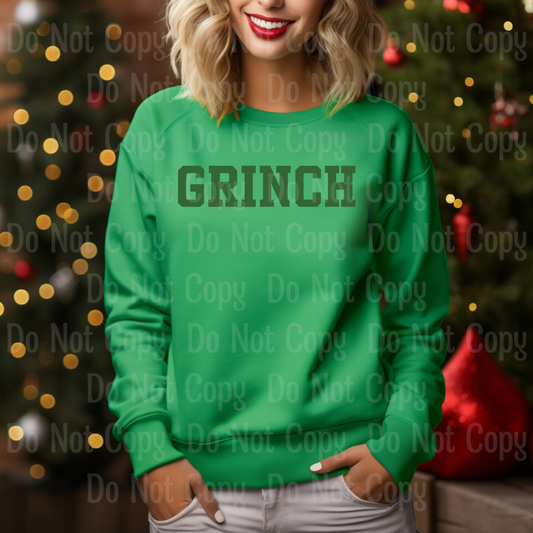 Green Grinch Dtf Transfers