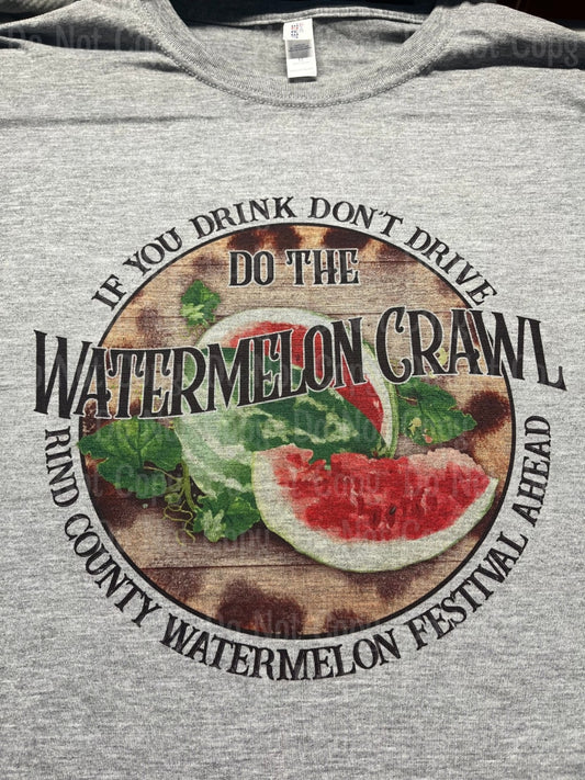Watermelon Crawl - Completed Tee - Jerzee Athletic Heather