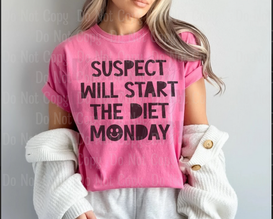 Suspect Will Start The Diet Monday Dtf Transfers