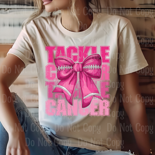 Tackle Cancer - Pink Out Dtf Transfers