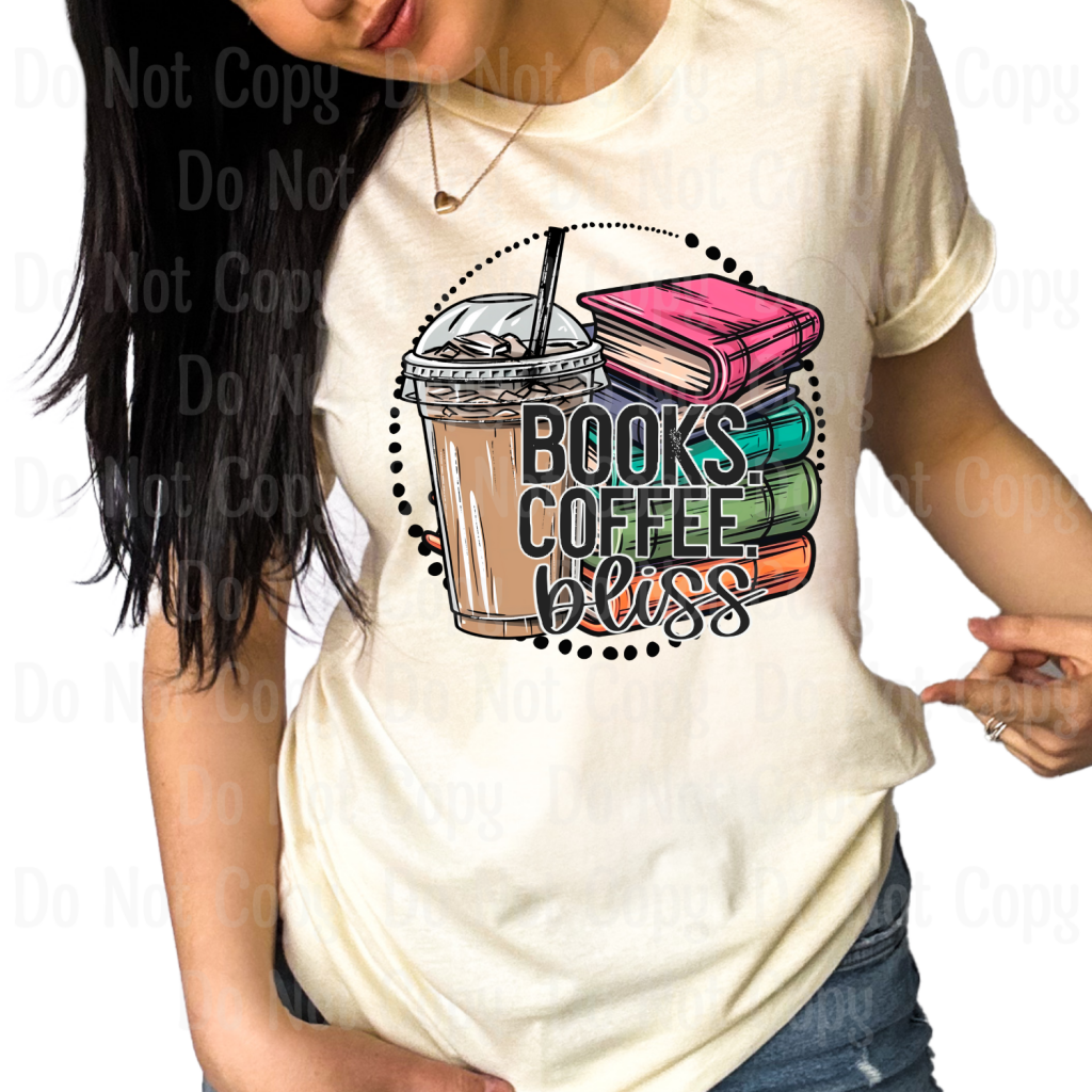 Books Coffee Bliss Dtf Transfers