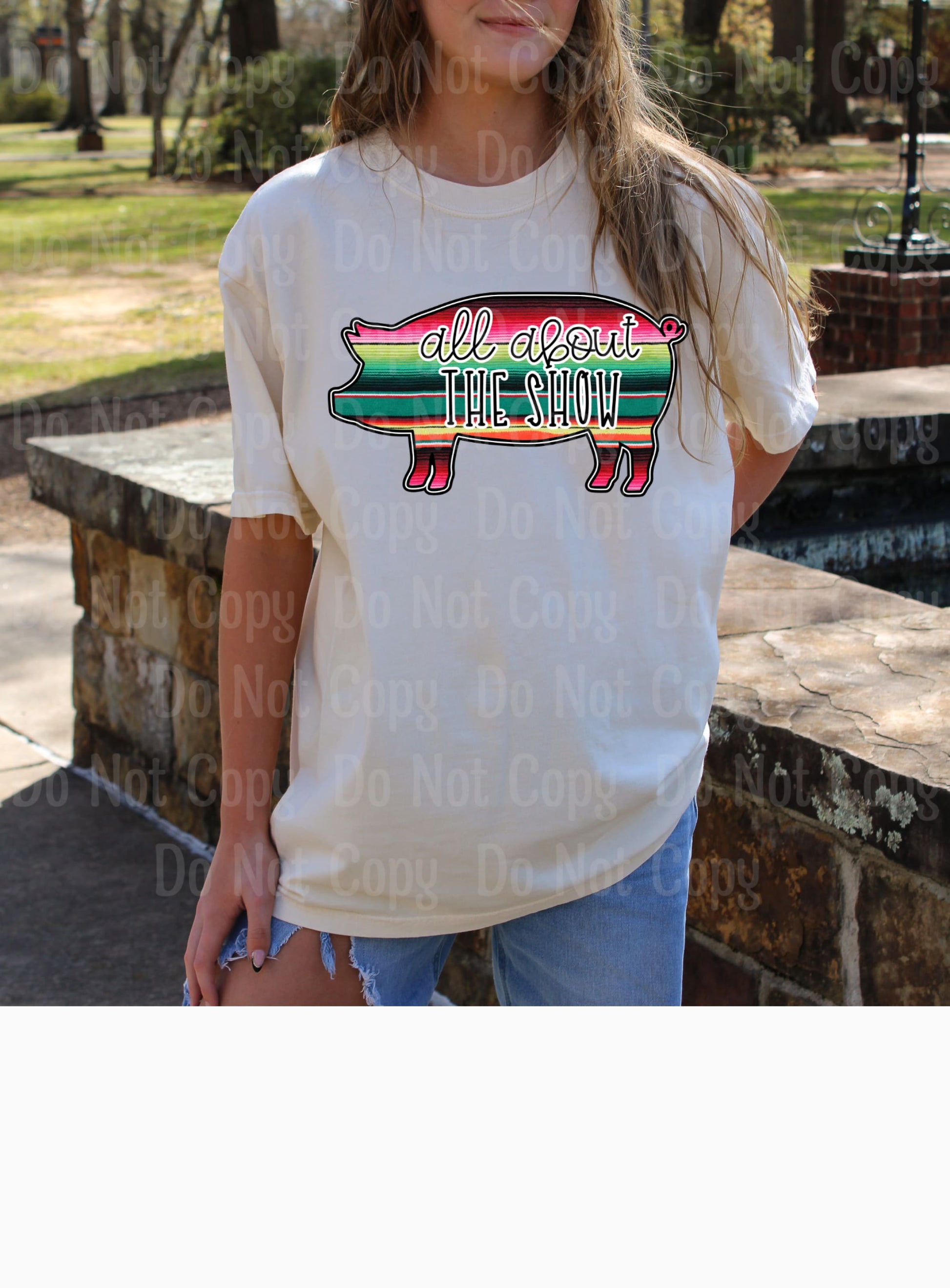 ALL ABOUT THE SHOW PIG--- SHOW DTF Transfers