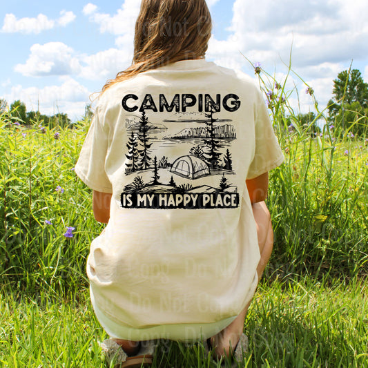 CAMPING IS MY HAPPY PLACE DTF Transfers