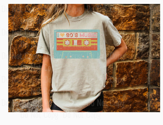 I LOVE 80’S MUSIC -- 80’S DTF Transfers