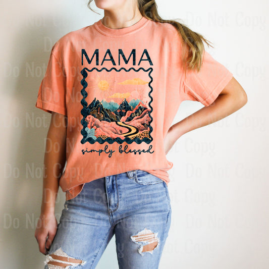 MAMA SIMPLY BLESSED DTF Transfers