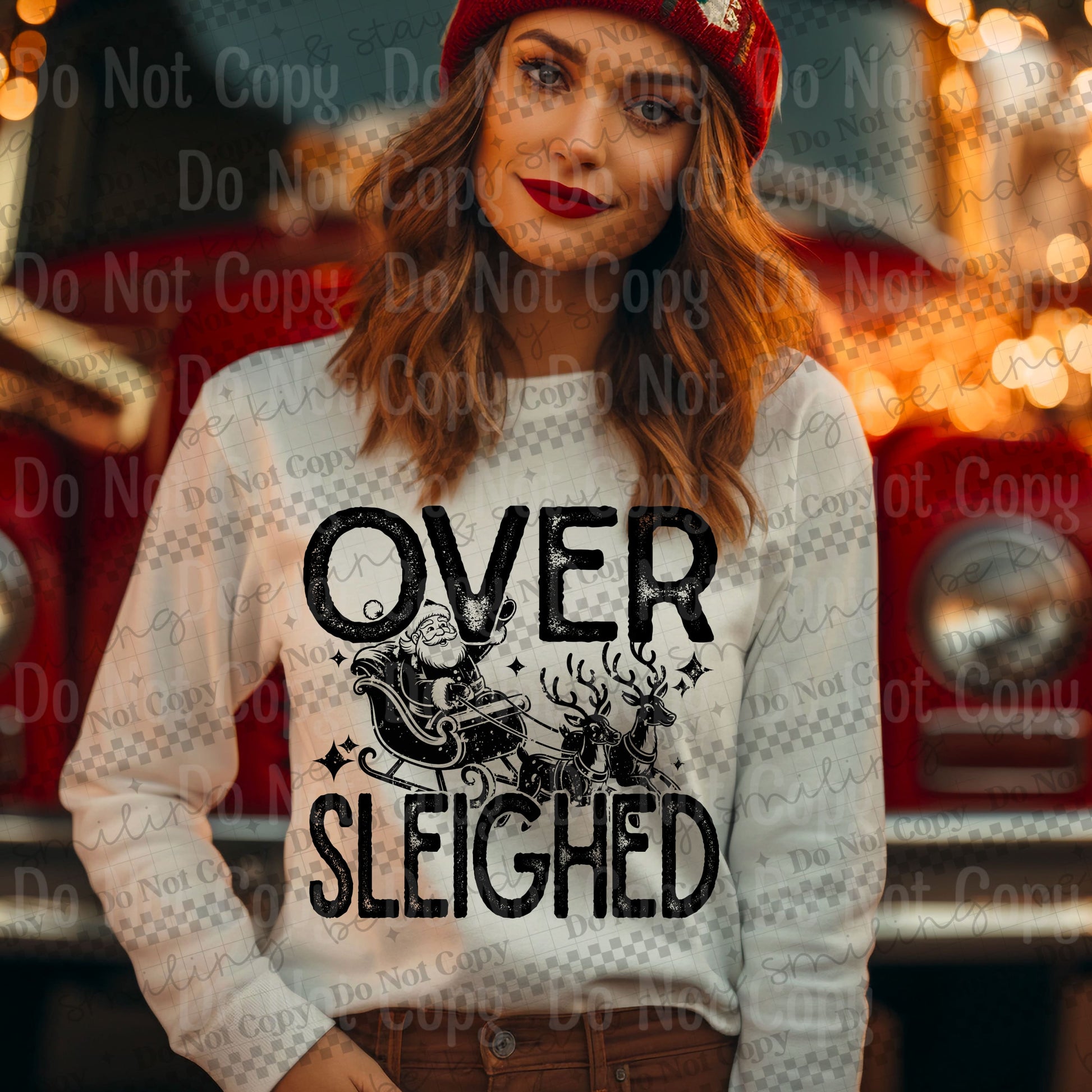 Over Sleighed DTF Transfers