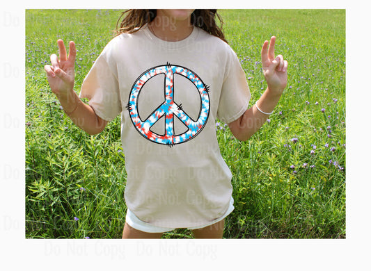 PEACE SIGN 1 DTF Transfers