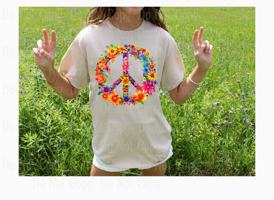 PEACE SIGN 15 DTF Transfers