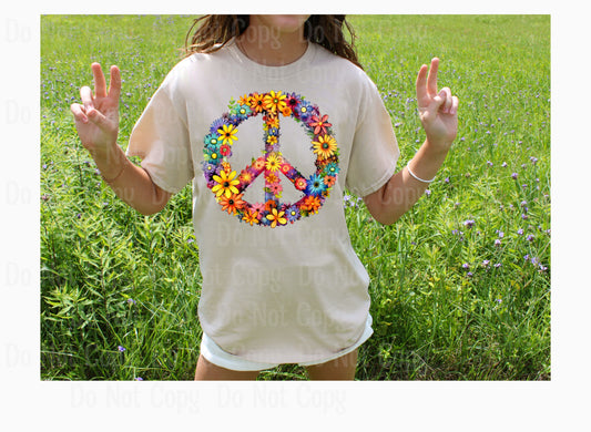 PEACE SIGN 18 DTF Transfers
