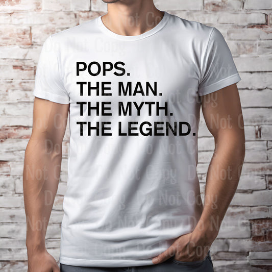 POPS THE MAN.... DTF Transfers