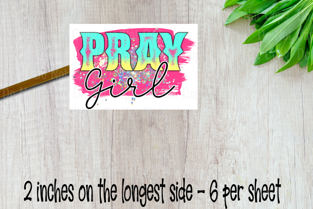 Pray Girl - Sticker Sheet