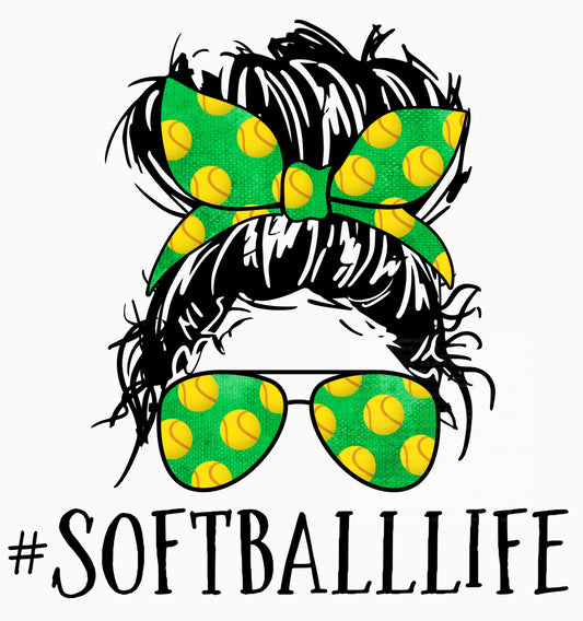#softball Life - Sublimation Print Transfers