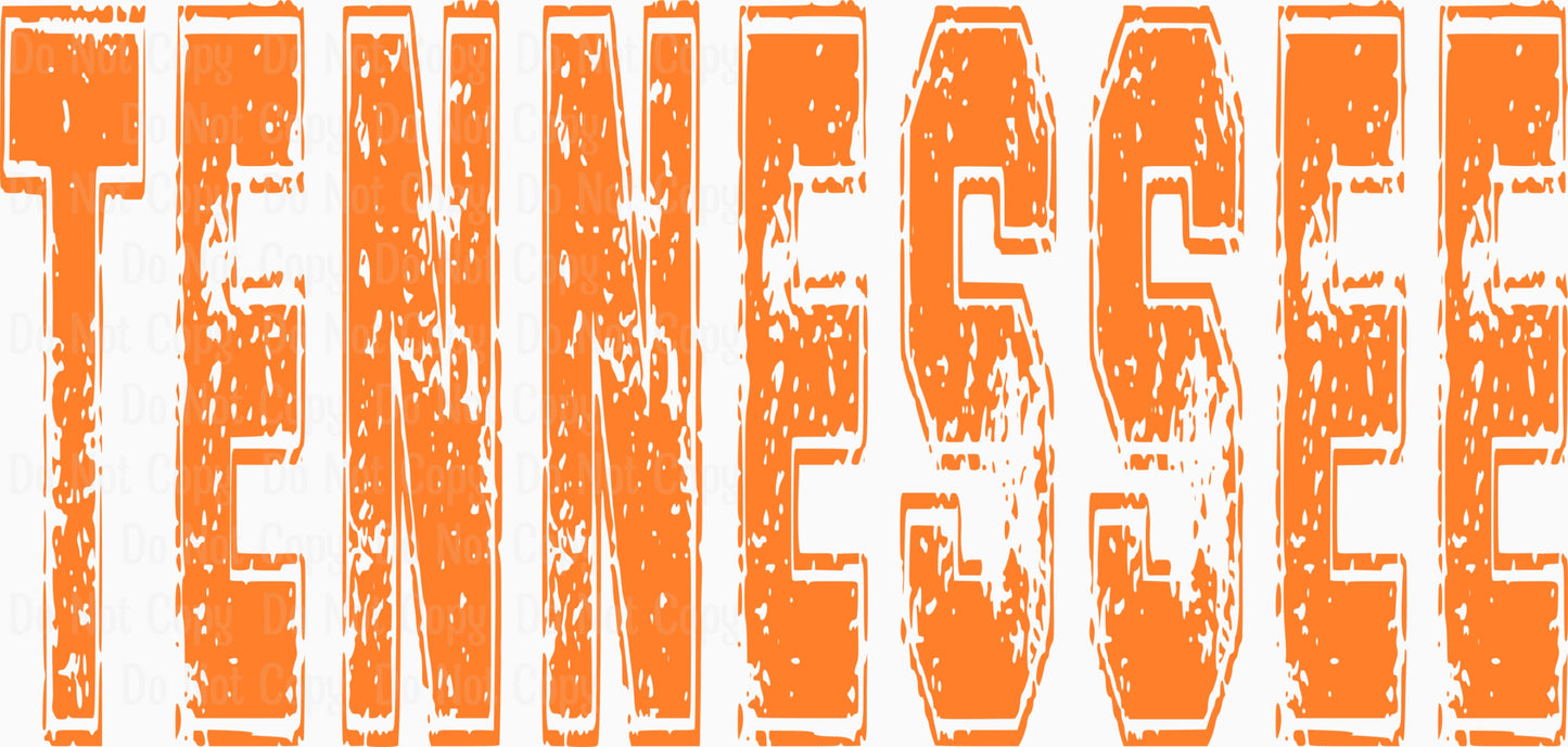 Tennessee Distressed Orange