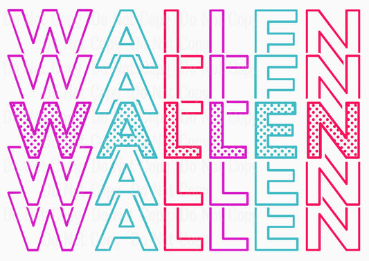 WALLEN11 DTF Transfers