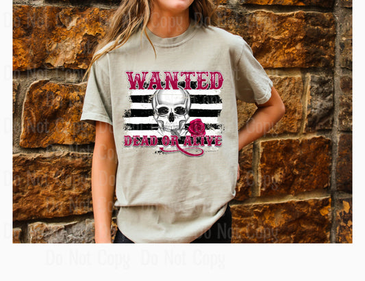 WANTED DEAD OR ALIVE -- 80’S DTF Transfers