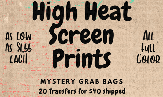 20 High Heat Full Color Screens For Only $40 - Screen Print Transfers