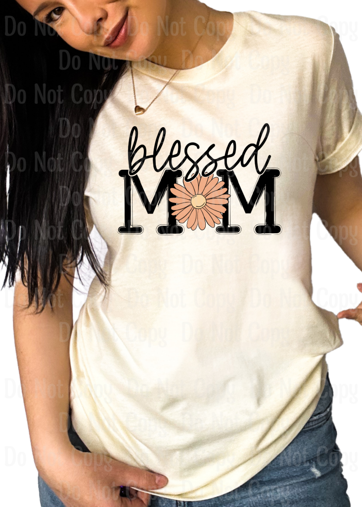 Blessed Mom Sunflower Dtf Transfers