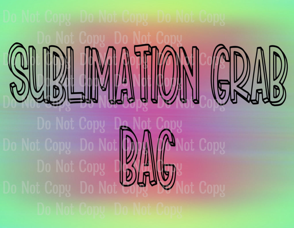 Sublimation Print Grab Bag - Transfers