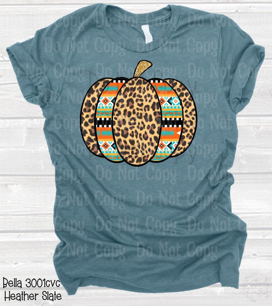 Leopard Aztec Pumpkin - Dtf Transfer Transfers