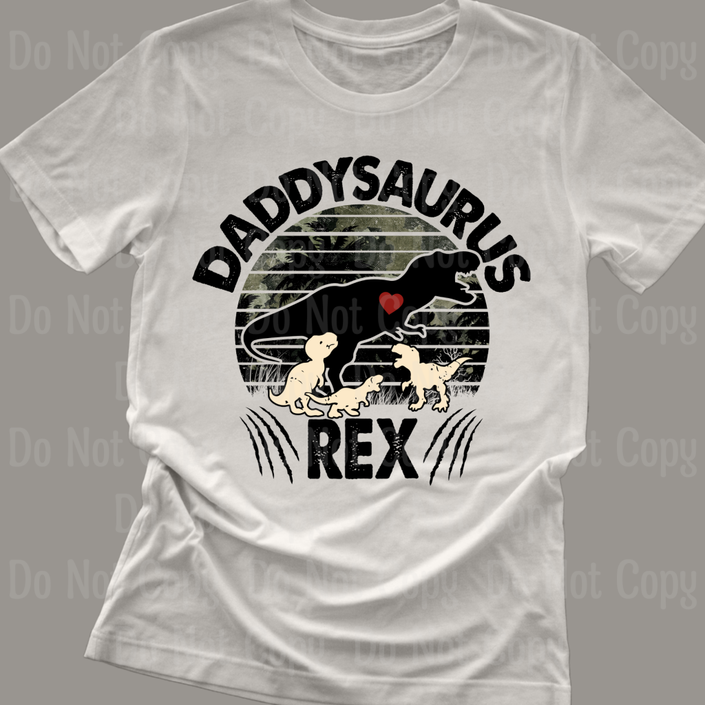 Daddysaurus Rex Dtf Transfers