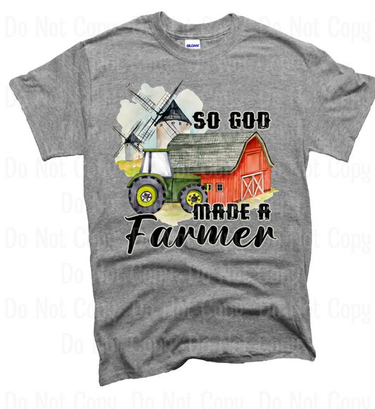 So God Made A Farmer Dtf Transfers